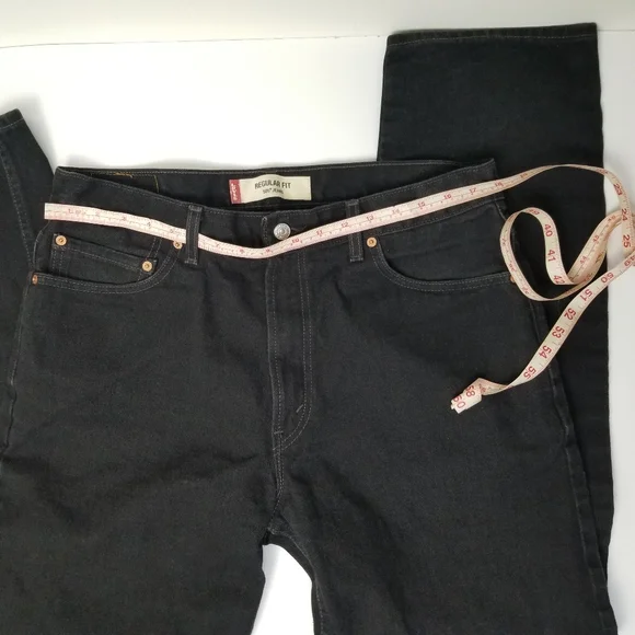 Levi's 505 Men's Black W36 L34 - Picture 8 of 11